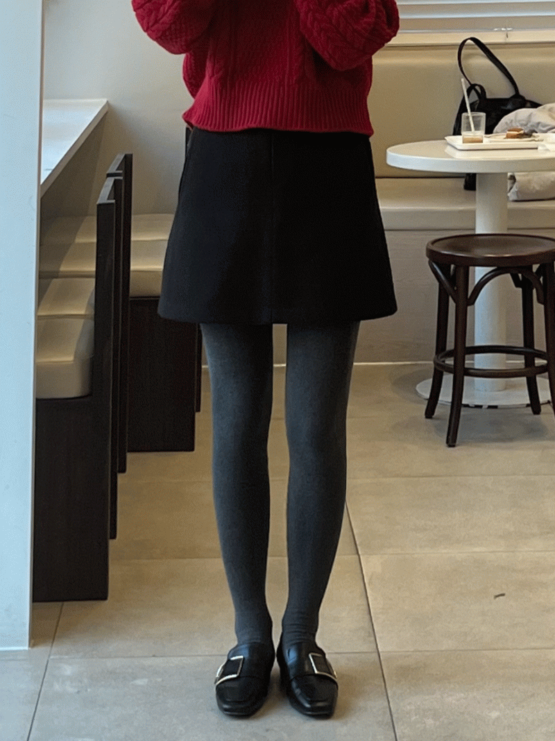 winter mini pocket skirt
