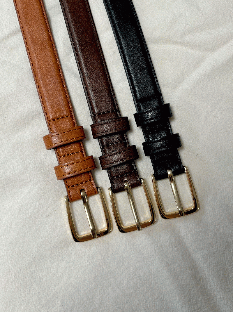syn leather square belt